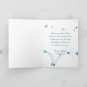 金ゴールド結婚ハート及びレース カード (内部)