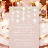 金ゴールド結婚バラの黒板が星の下に 招待状