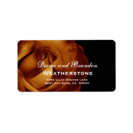 金ゴールド結婚バラのA002 ラベル