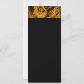 金ゴールド結婚バラ 招待状 (裏面)