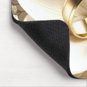 金ゴールド結婚バンド・オン・ア・マグノリア マウスパッド (コーナー)