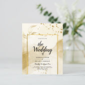 金ゴールド結婚パールのアルコール抽象芸術LeahG (スタンド正面)