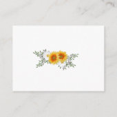 金ゴールド結婚フローラの願い事 エンクロージャーカード (裏面)