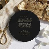 金ゴールド結婚ムーンサンキューカード サンキューカード