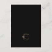 金ゴールド結婚ムーン エンクロージャーカード (裏面)