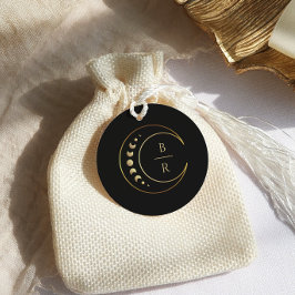 金ゴールド結婚ムーン フェイバータグ