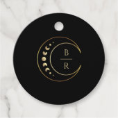 金ゴールド結婚ムーン フェイバータグ (正面)