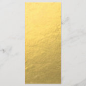 金ゴールド結婚モノグラムのメニューカード メニュー (裏面)