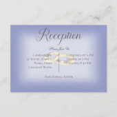 金ゴールド結婚リングや輪ペリウィンクル披露宴 エンクロージャーカード (正面)