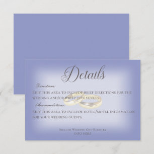 金ゴールド結婚リングや輪Periwinkle結婚詳細 エンクロージャーカード