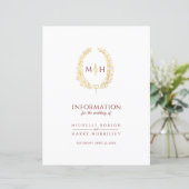 金ゴールド結婚レッドモノグラム (スタンド正面)