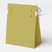 金ゴールド結婚式の引き出物ボックス（カップルの名前） フェイバーボックス (裏面サイド)