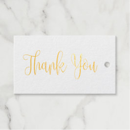 金ゴールド結婚書感謝していはあなた。エレガントシンプル ギフトタグ