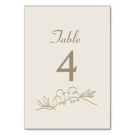 金ゴールド結婚書道 テーブルナンバー