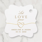 金ゴールド結婚書道 フェイバータグ (裏面)