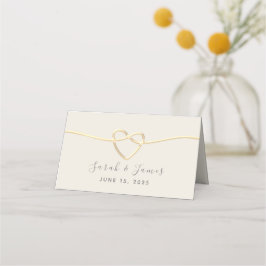 金ゴールド結婚書道 プレイスカード