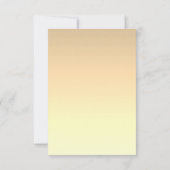 金ゴールド結婚書道 出欠カード (裏面)