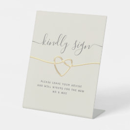 金ゴールド結婚書道 台座サイン