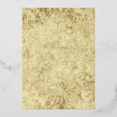 金ゴールド結婚書道 箔招待状 (裏面)