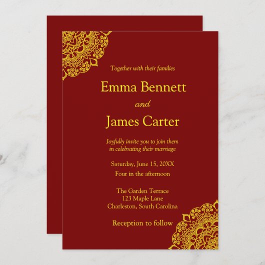 金ゴールド結婚曼荼羅の出現 (正面/裏面)