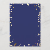 金ゴールド結婚紙吹雪の詳細 – 情報 エンクロージャーカード (裏面)