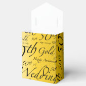 金ゴールド結婚記念日 フェイバーボックス (オープン)