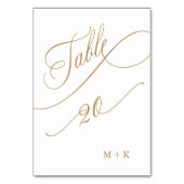 金ゴールド結婚高級書道20号 テーブルナンバー (裏面)