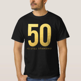 金ゴールド結婚50周年記念パーティー Tシャツ