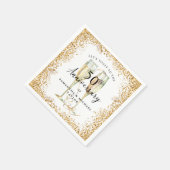 金ゴールド結婚50周年 スタンダードカクテルナプキン (角)