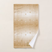 金ゴールド結婚50周年 バスタオルセット (ハンドタオル)