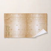 金ゴールド結婚50周年 バスタオルセット (ハンドタオル)