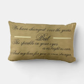 金ゴールド結婚50周年 ランバークッション (裏面)