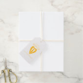 金ゴールド結婚・スーツ・ネクタイ・グロムスマン案 ギフトタグ (麻糸付属)