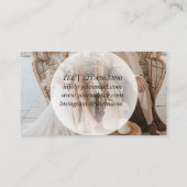 金ゴールド結婚、銀及び白 名刺 (裏面)