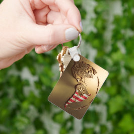 金ゴールド統一された州マップ#2 キーホルダー