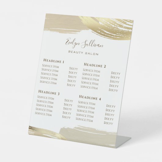 金ゴールド絵を描スストローク価格表台座記号 台座サイン (正面)