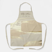 金ゴールド絵を描ストローク美しいプロフェッショナルエプロン エプロン (正面)