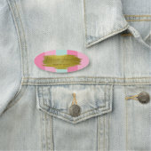 金ゴールド絵を描スローカラフルストライプク 名札 (インサイチュ)