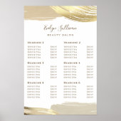 金ゴールド絵を描ス・ストローク価格表ポスター ポスター (正面)