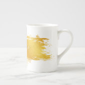 金ゴールド絵を描ス・ストローク名の追加 ボーンチャイナマグカップ (右)