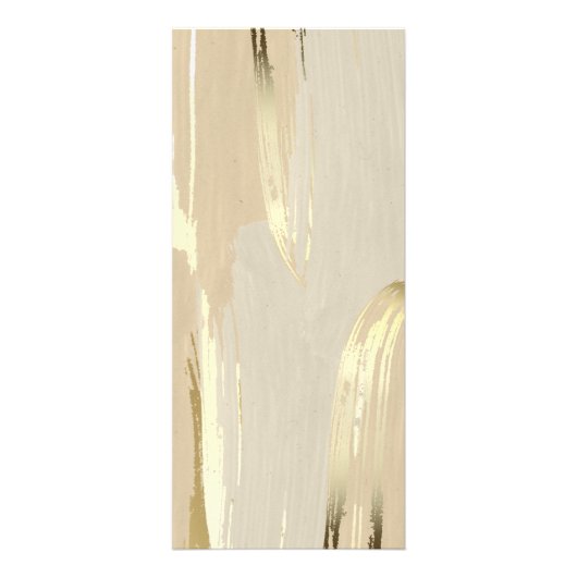 金ゴールド絵を描ブラシのストロークの価格リストのラックカード ラックカード (裏面)