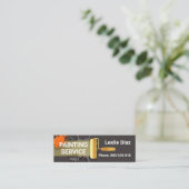 金ゴールド絵を描ブラシの新絵を描規 スキニー名刺 (スタンド正面)