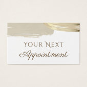 金ゴールド絵を描ブラシアポイントメントカード (正面)