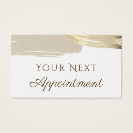 金ゴールド絵を描ブラシアポイントメントカード