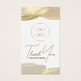 金ゴールド絵を描ブラシストロークのパッケージの挿入