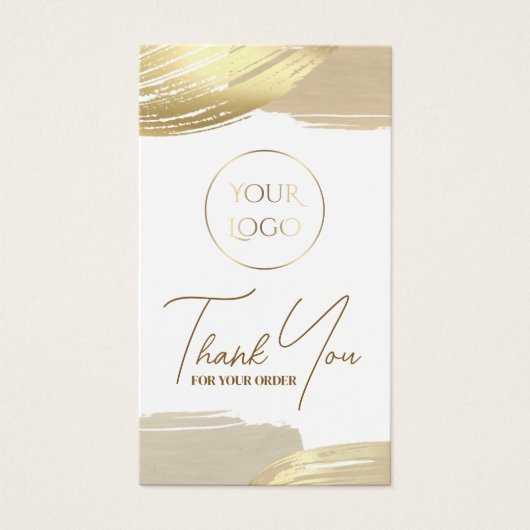 金ゴールド絵を描ブラシストロークのパッケージの挿入 (正面)