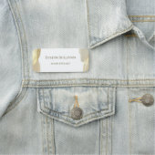 金ゴールド絵を描ブラシストローク名タグ 名札 (インサイチュ)