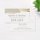 金ゴールド絵を描ブラシストローク紹介カード (デスク)