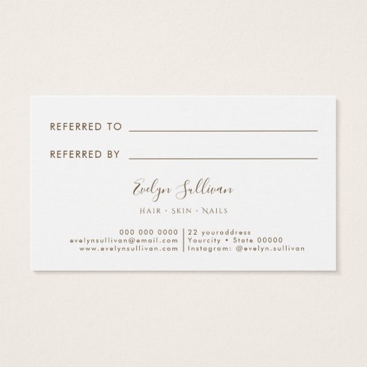 金ゴールド絵を描ブラシストローク紹介カード (裏面)