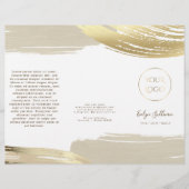 金ゴールド絵を描ブラシストローク (正面)